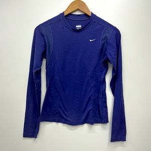 NIKE PERFORMANCE LONG SLEEVE TEE SHIRT Base Layer-Layer Purple Small